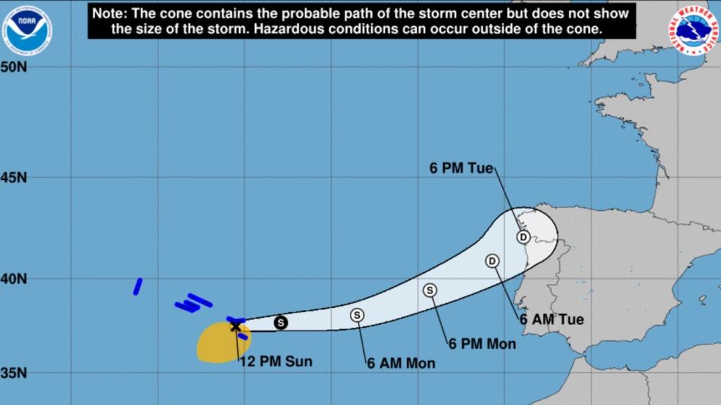 Posible trayectoria de la tormenta tropical Patty