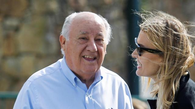 Amancio Ortega, con su hija Marta