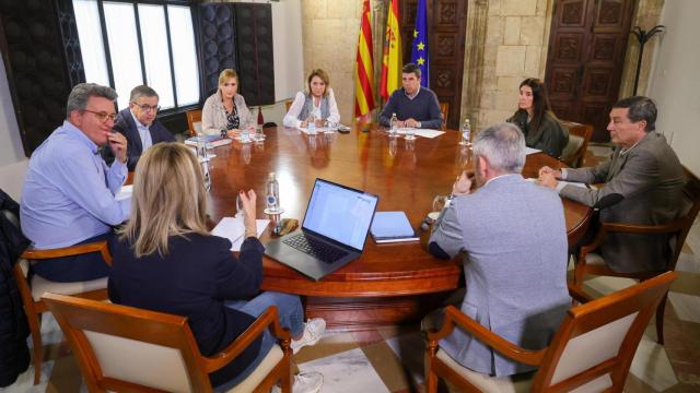 Mazón presidiendo este lunes el pleno del Consell de la Generalitat.