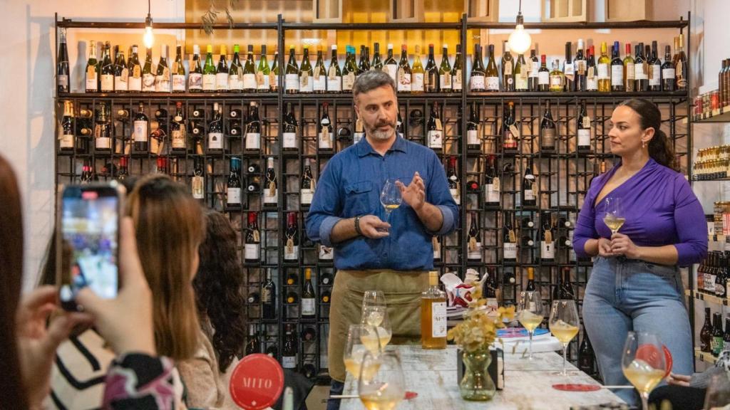 Raúl Rodríguez participa en una de las charlas que imparten en 'Gaia Espacio Gastronómico'.