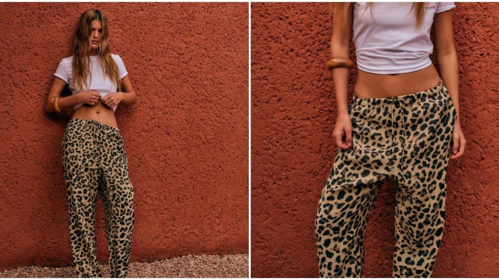 Pantalón de Zara de animal print.