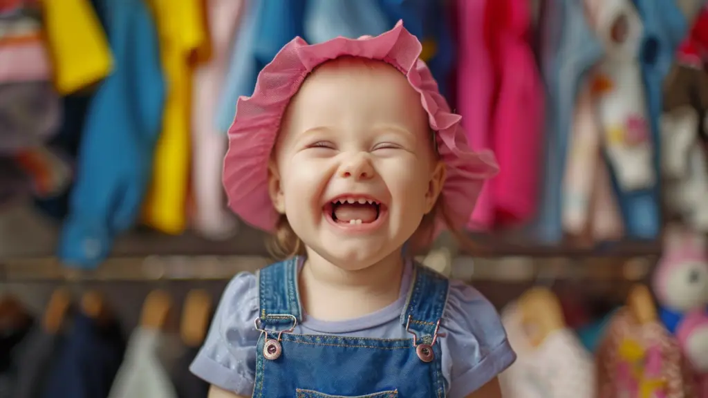 Imagen de una niña sonriendo