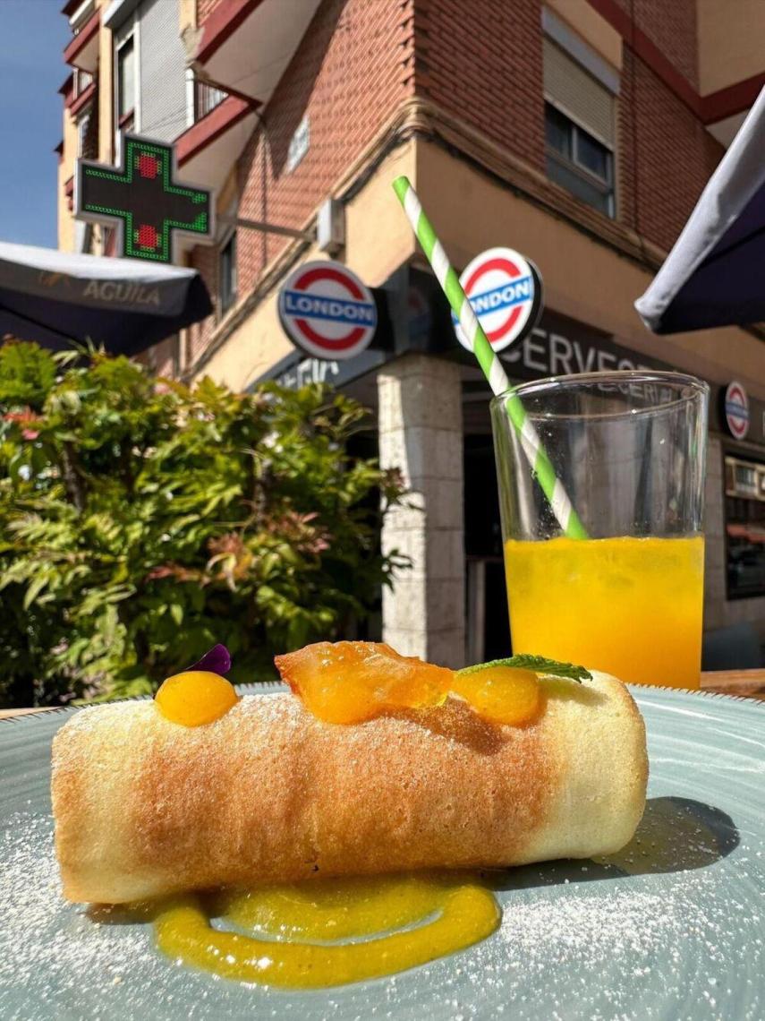 London Café con su pincho 'Flor de Naranjo'