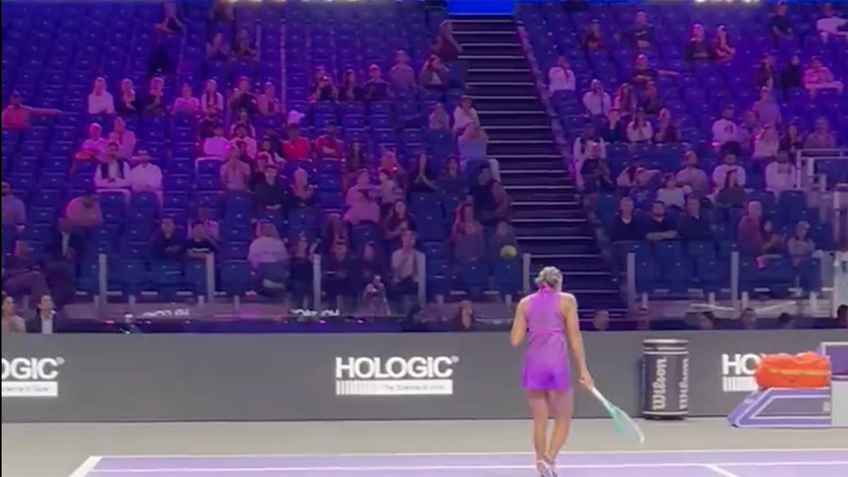 Coco Gauff, durante un partido de las WTA Finals en Arabia Saudí