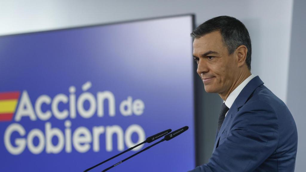 El presidente del Gobierno, Pedro Sánchez, este martes tras la reunión del Consejo de Ministros.