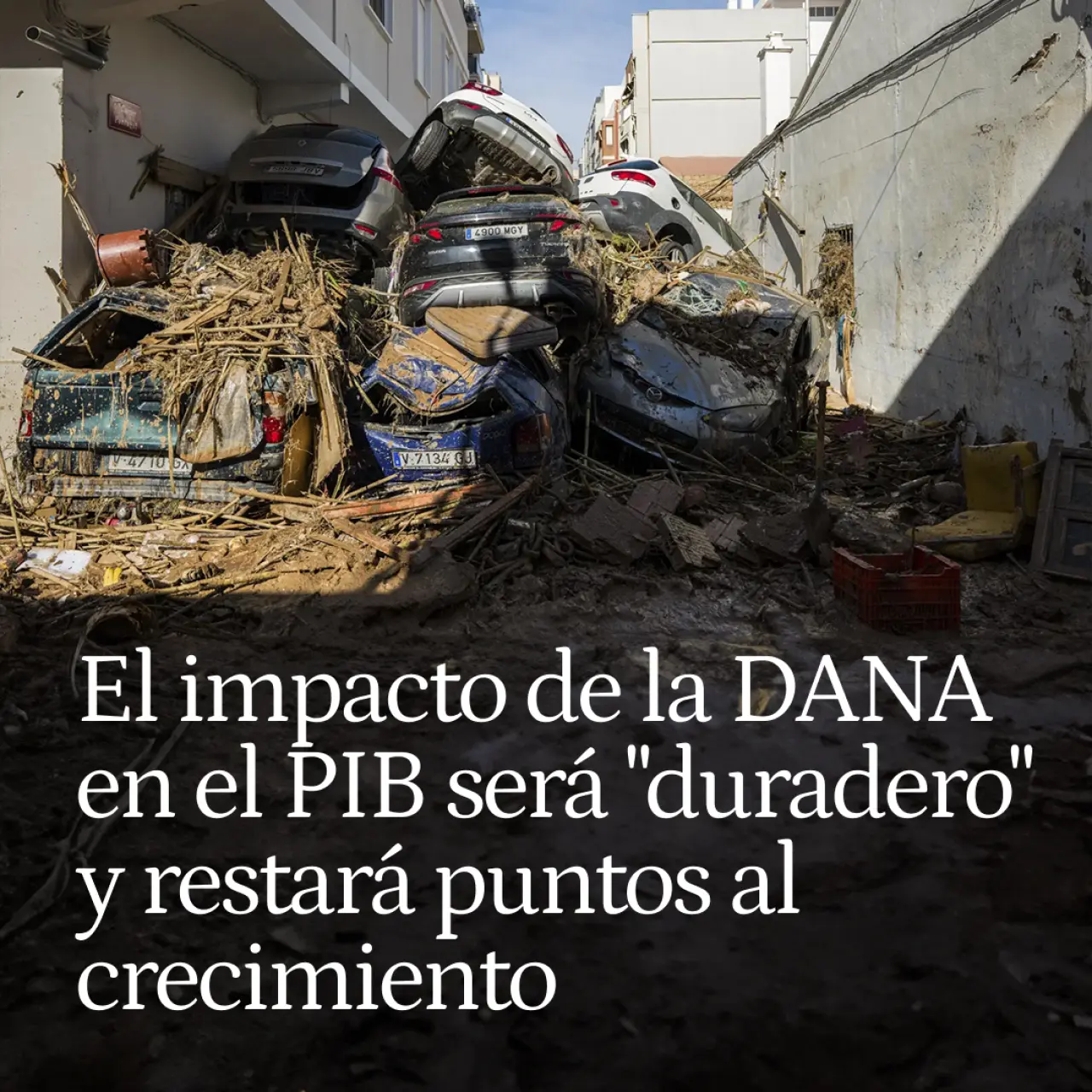 El impacto de la DANA en el PIB será "duradero" y restará varias décimas al crecimiento de la economía española en 2024