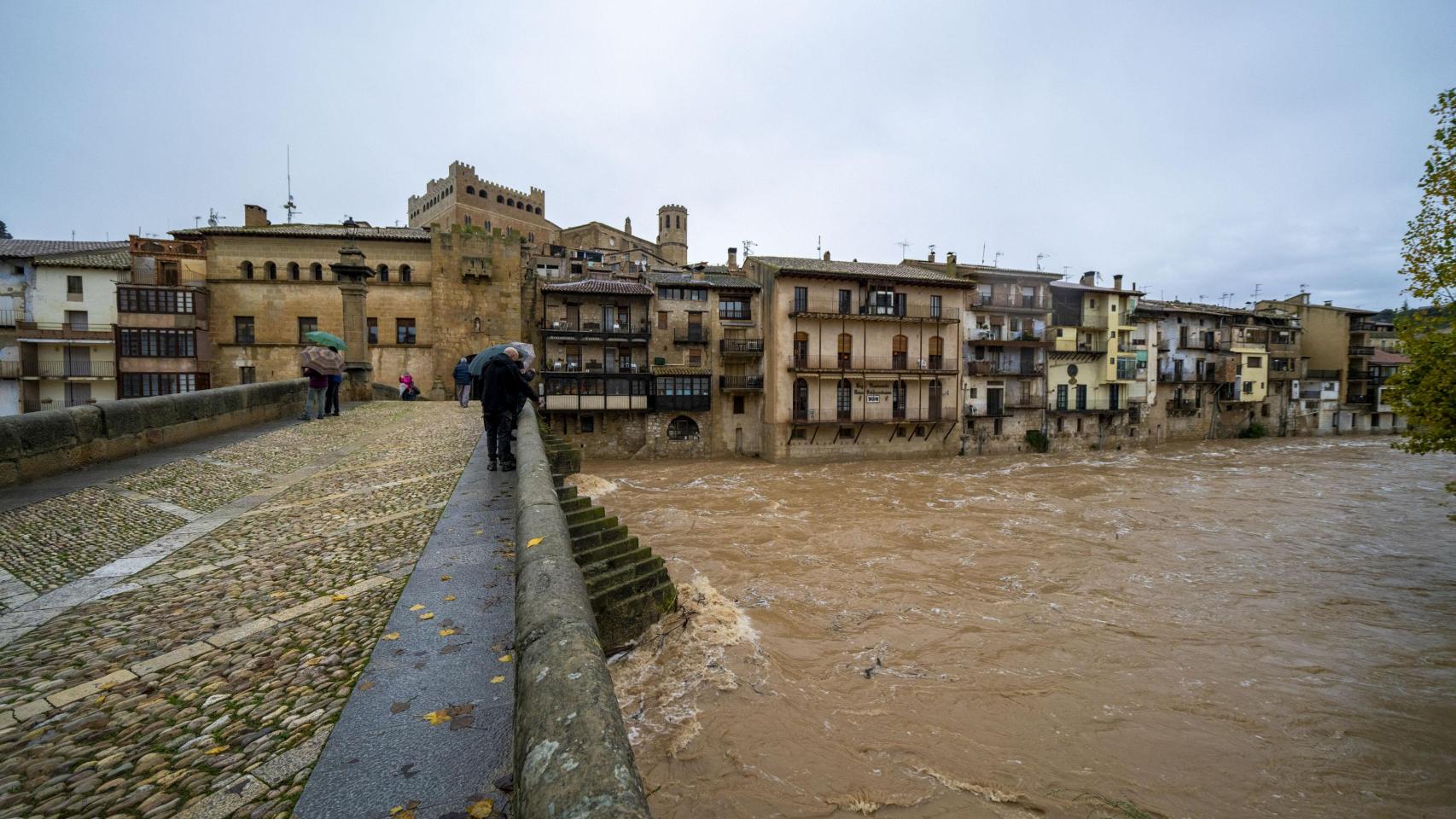 El río Matarraña alcanzó un caudal de 670 metros cúbicos/segundo en algunos puntos