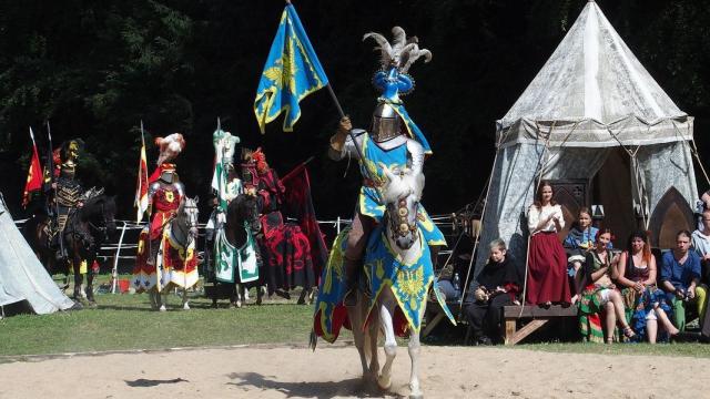 Un caballero medieval.