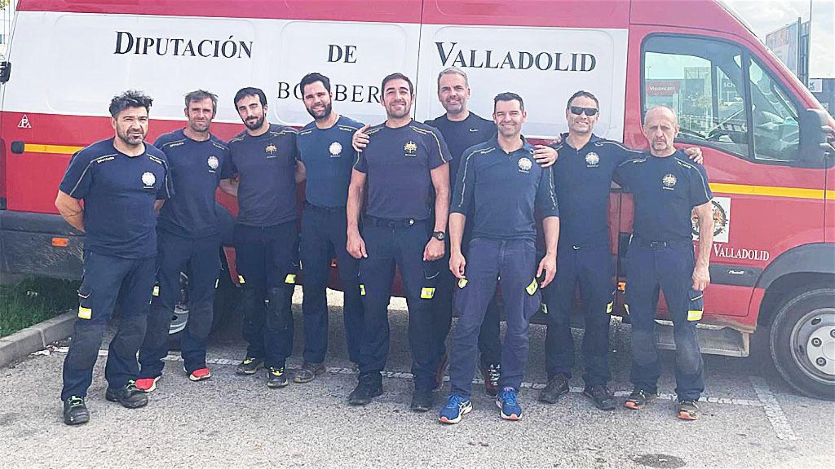 Los Bomberos de la Diputación de Valladolid presentes en Aldaia y Chiva