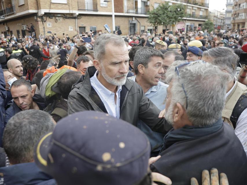 El rey Felipe VI, el pasado domingo, 3 de noviembre, en Paiporta.