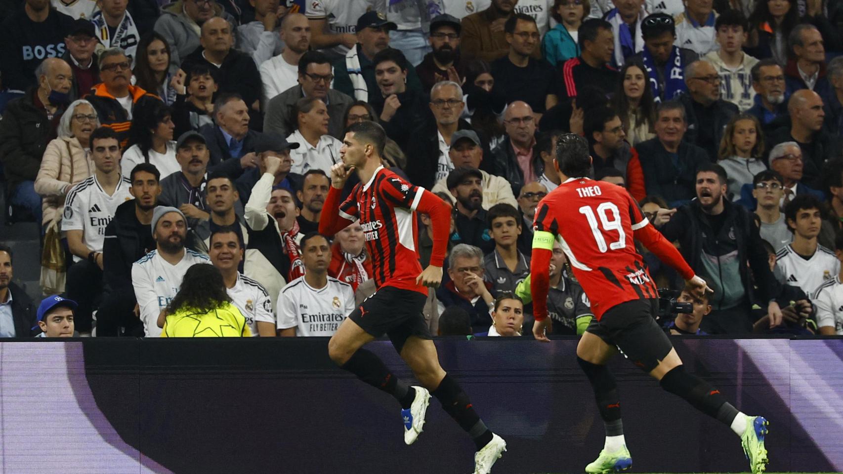 Morata celebra su gol contra el Real Madrid.