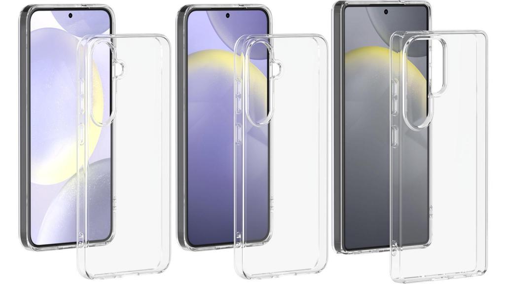 Galaxy S25, S25 Plus y S25 Ultra en imágenes filtradas con carcasas transparentes