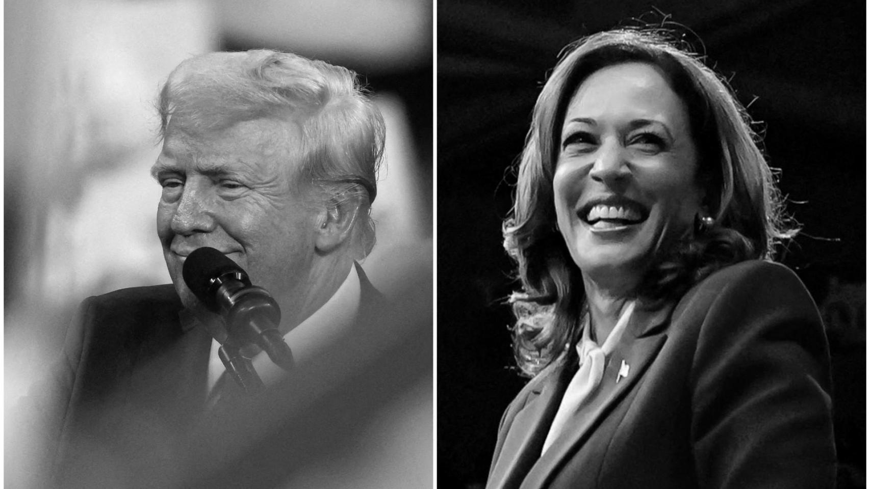 Donald Trump y Kamala Harris.