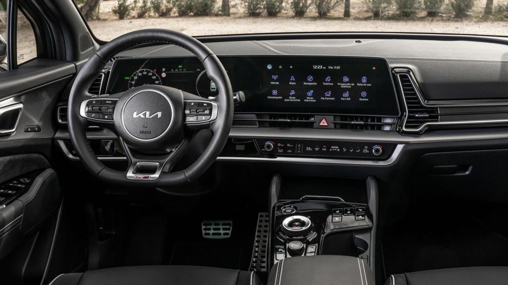 Interior del Kia Sportage.