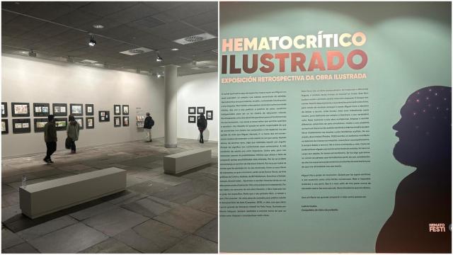 Inauguración en A Coruña de 'Hematocrítico ilustrado'.