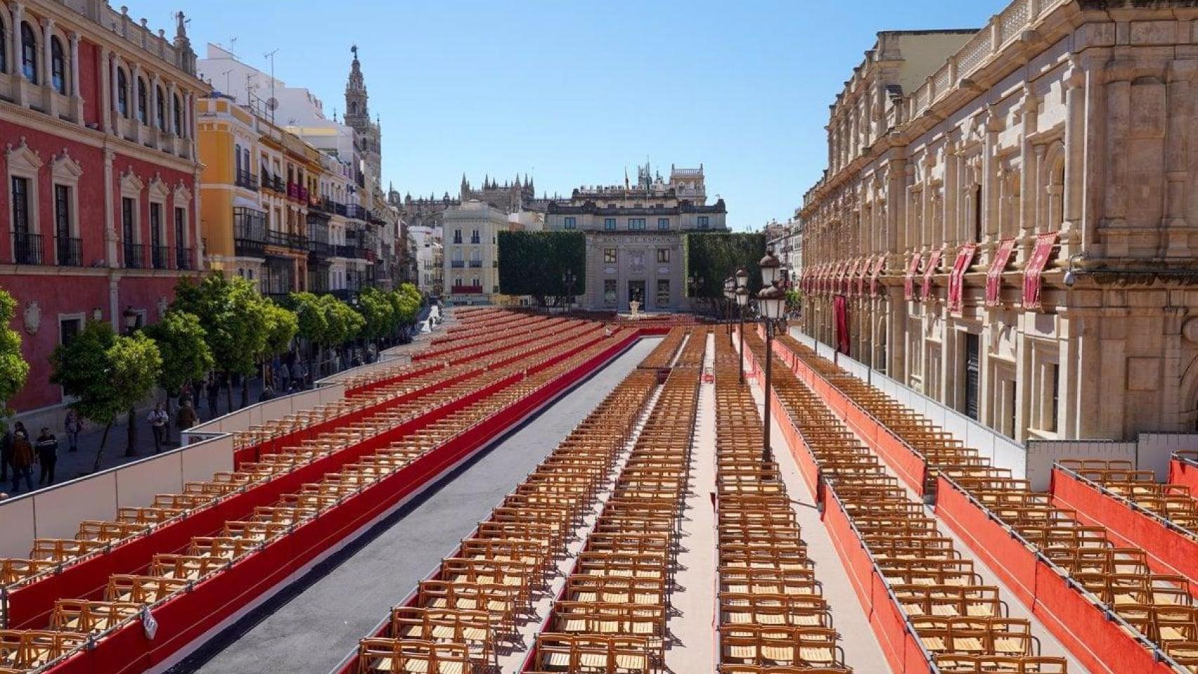 Las sillas de la Magna de Sevilla se pondrán a la venta el 20 de noviembre