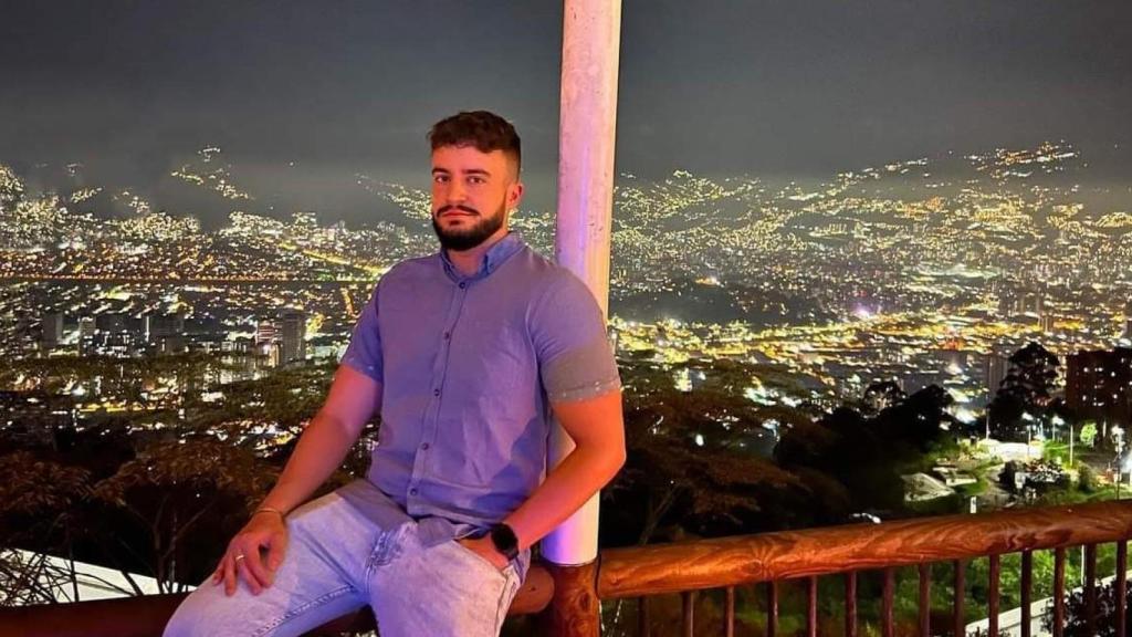 Samuel Picón, en un viaje a Medellín (Colombia)