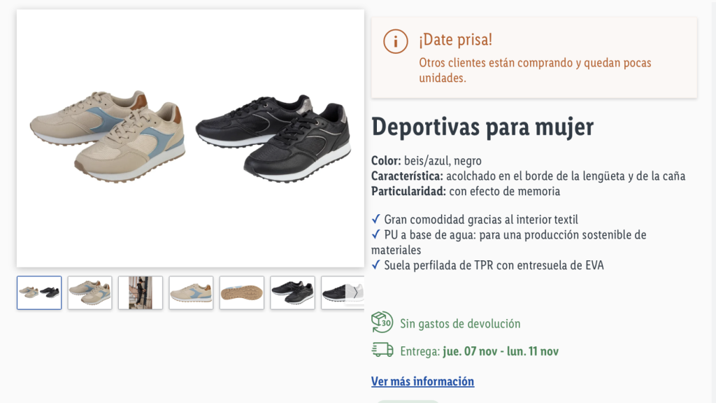 Zapatillas deportivas.