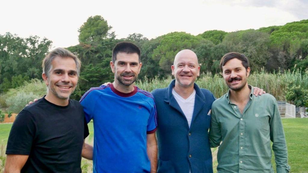 Equipo de Lanai: Guillermo Llibre, Rubén Ferreiro, Jeroen Merchiers y Diego Camilleri.