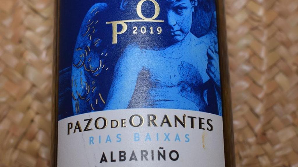 Vino blanco albariño D.O. Rías Baixas Pazo de Orantes.