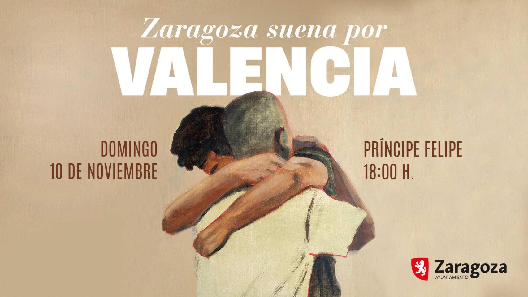 Zaragoza organiza un concierto benéfico para los afectados de la DANA en Valencia.