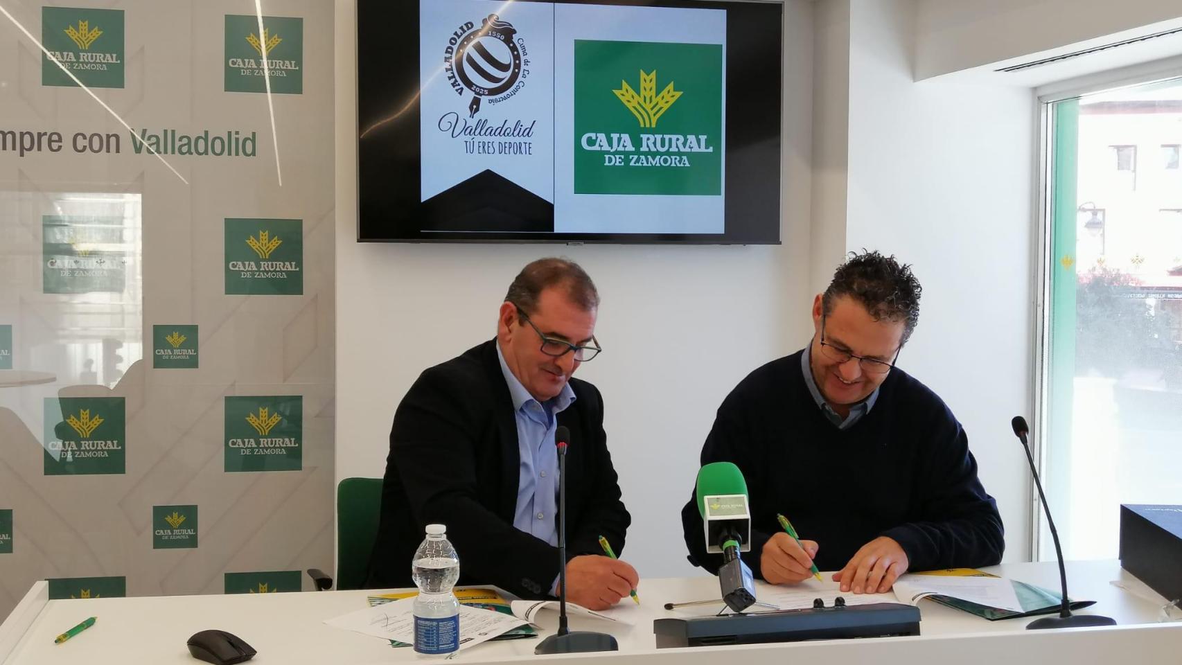 Firma del patrocinio de Caja Rural de Zamora de la Gala Nacional del Deporte y el Congreso Nacional de la Prensa Deportiva