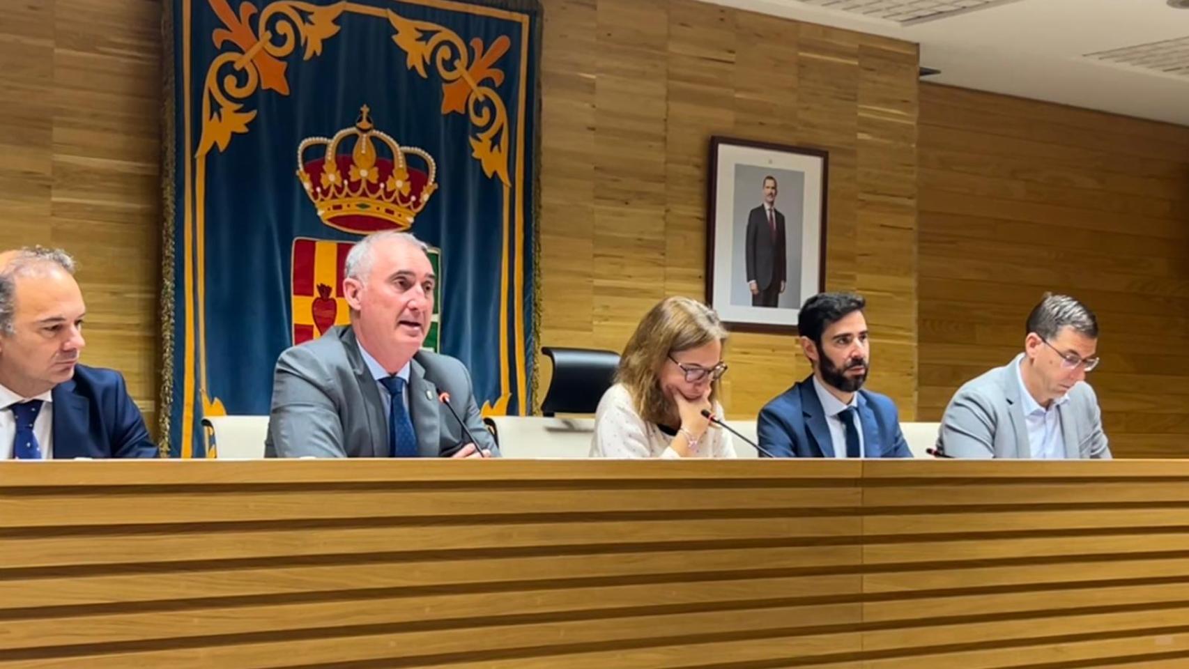 El alcalde de Segovia, José Mazarías, en la reunión de la Comisión de Función Pública, Justicia y Recursos Humanos de la Federación Española de Municipios y Provincias, este miércoles