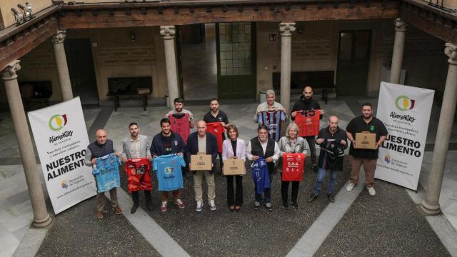 Presentación de la colaboración de Alimentos de Segovia con los clubes deportivos de la provincia, este miércoles