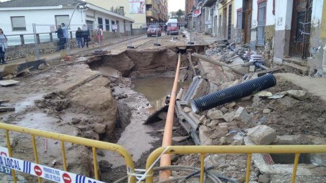 Las calles en Chiva, una de las zonas más afectadas por la DANA