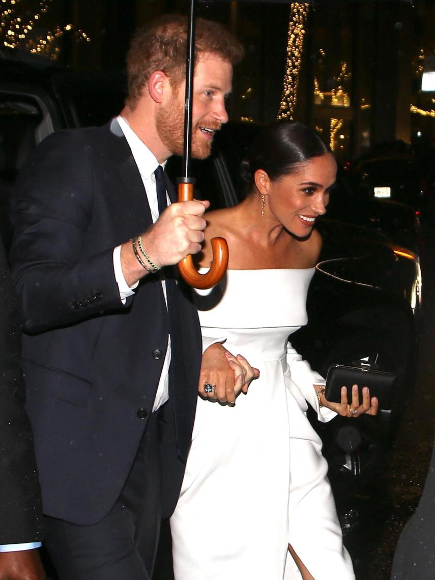 El príncipe Harry y Meghan Markle en una gala en Nueva York.