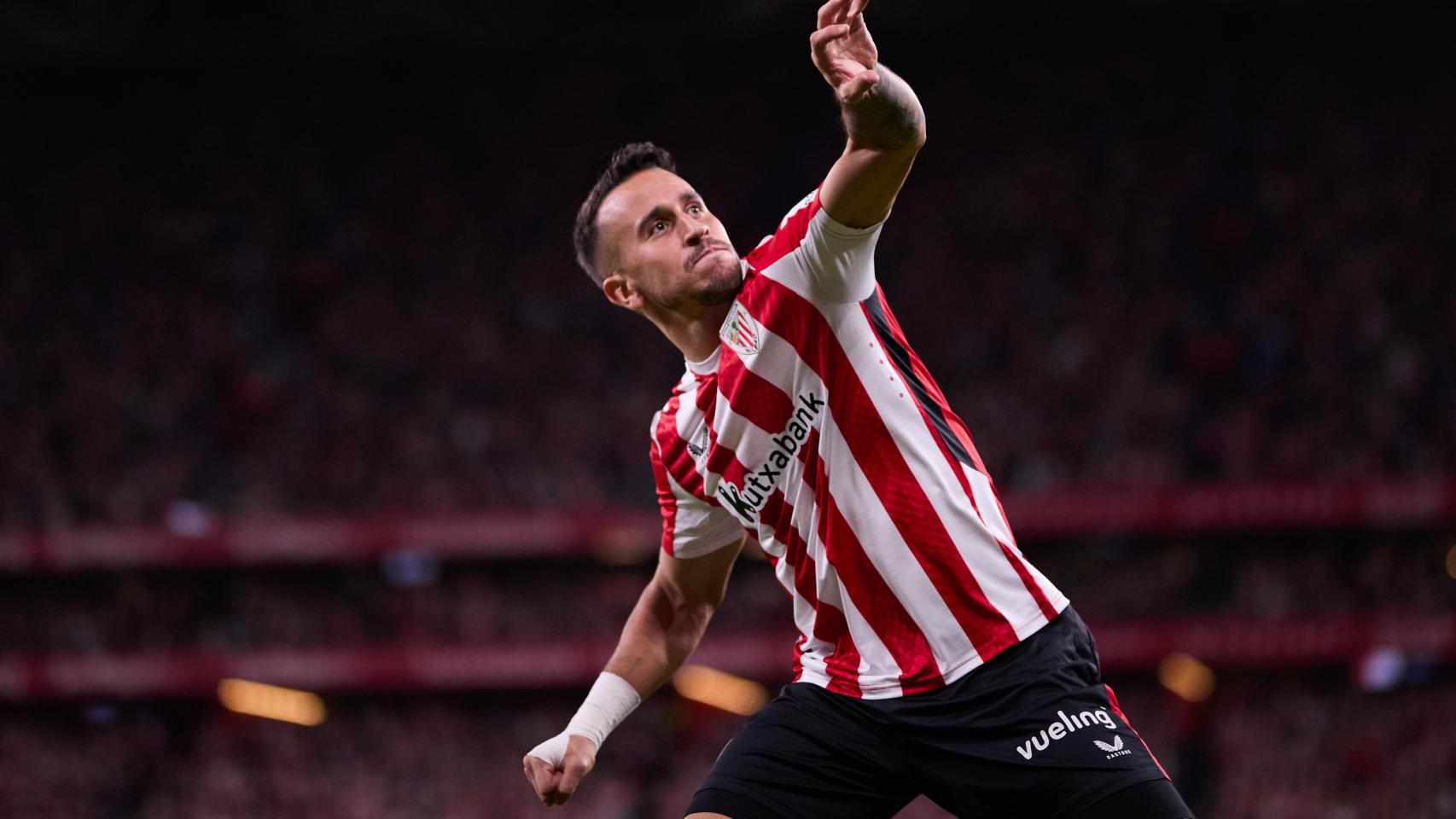 Álex Berenguer celebra un gol con el Athletic