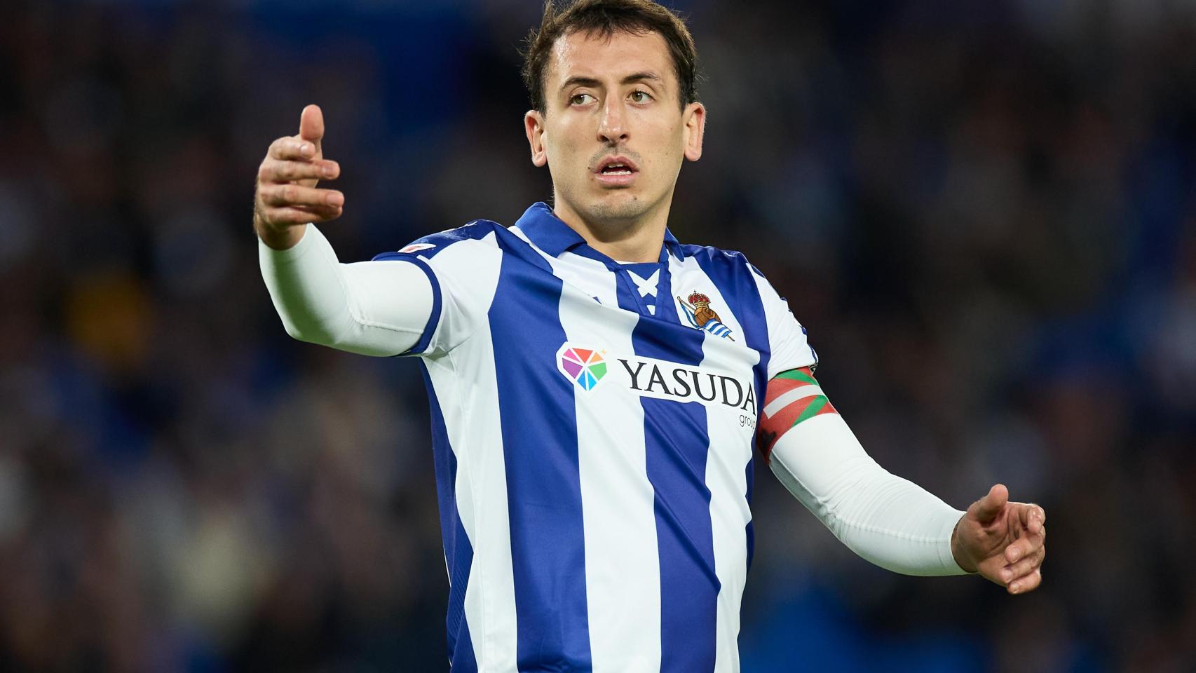 Mikel Oyarzabal, con la Real Sociedad