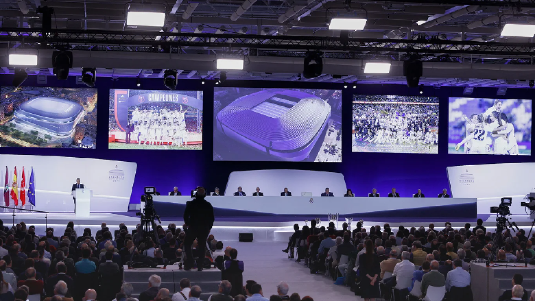 Imagen de una Asamblea del Real Madrid.