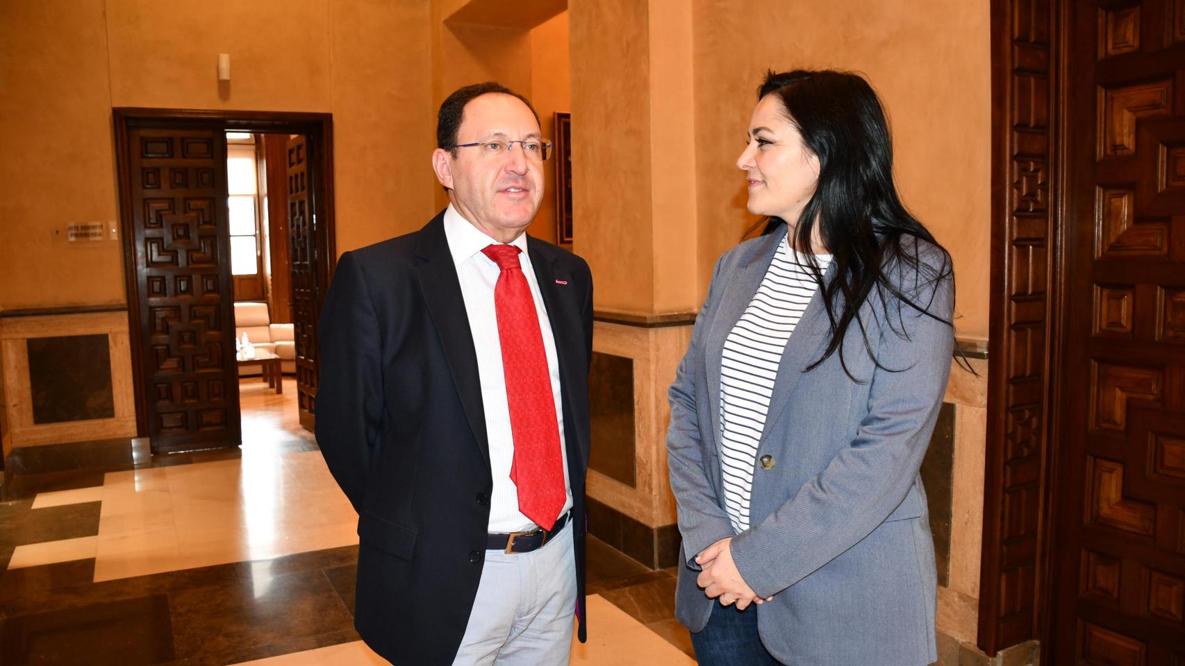 Jesús Guerrero y Manuela Lominchar. Foto: Diputación de Toledo.