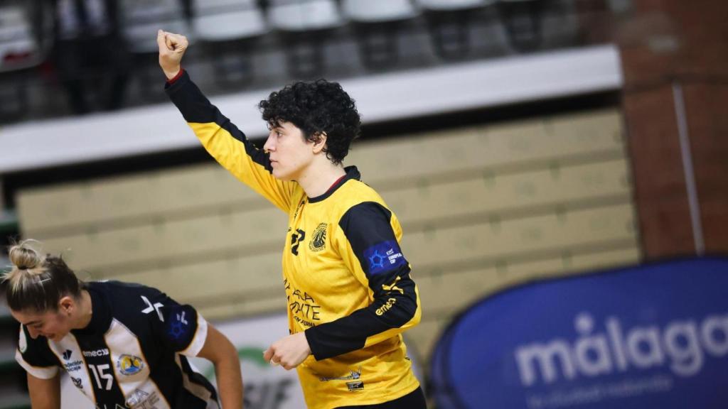 Merche Castellanos, portera del Balonmano Costa del Sol.