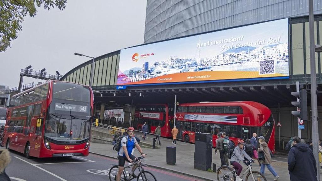 Un anuncio de la Costa del Sol este mes de noviembre en Londres.