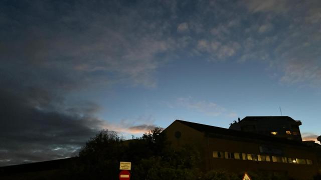 Cielo de A Coruña a primera hora de la mañana