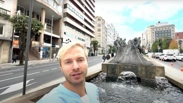 Gustav Rosted con la camiseta del Celta en Vigo.