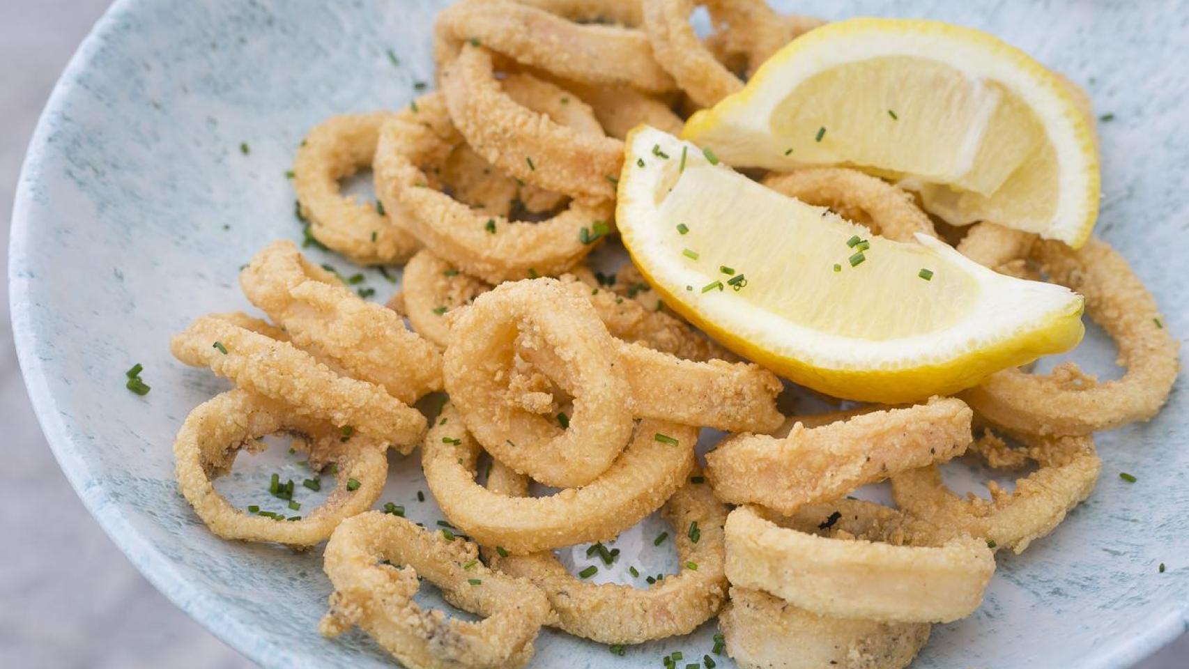 Calamares rebozados.