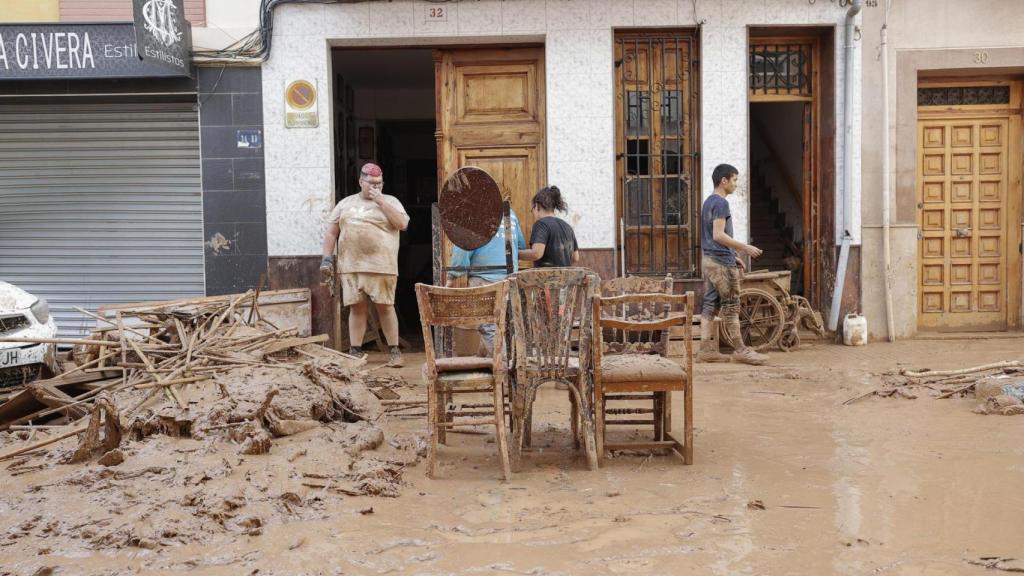 Una de las casas afectadas.