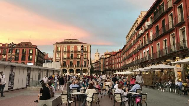 Terrazas en la Plaza Mayor de Valladolid