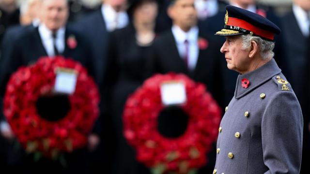 Carlos III en el 'Remembrance Day' del pasado 11 de noviembre de 2023.