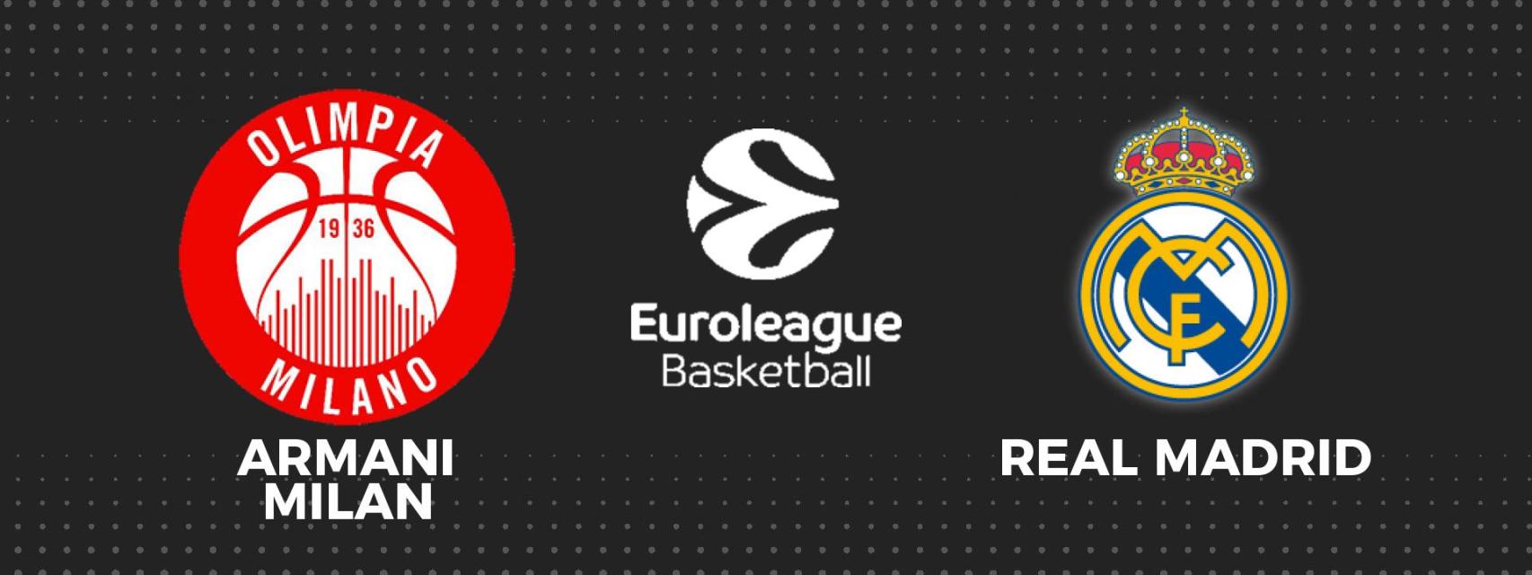 Milan - Real Madrid, Euroliga de baloncesto en directo