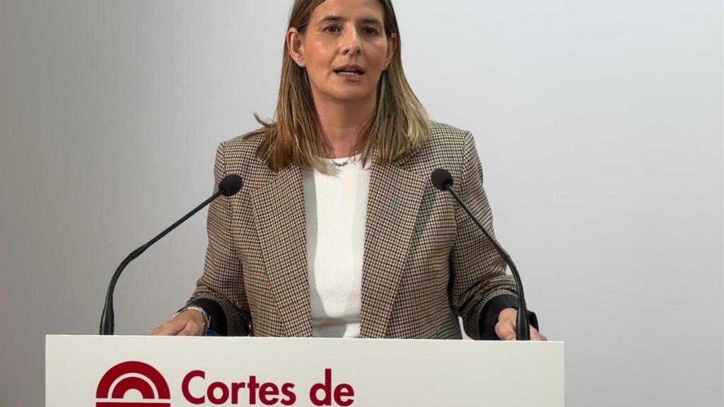 Carolina Agudo, portavoz del Grupo Parlamentario Popular en las Cortes de Castilla-La Mancha.