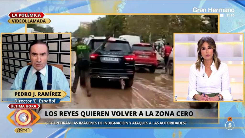 Pedro J. Ramírez este jueves en 'La mirada crítica' de Telecinco.