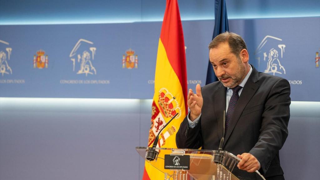 El exministro José Luis Ábalos, el pasado 24 de julio durante una rueda de prensa en el Congreso de los Diputados.