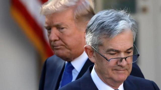 Donald Trump, junto al presidente de la Fed, Jerome Powell, en noviembre de 2017.