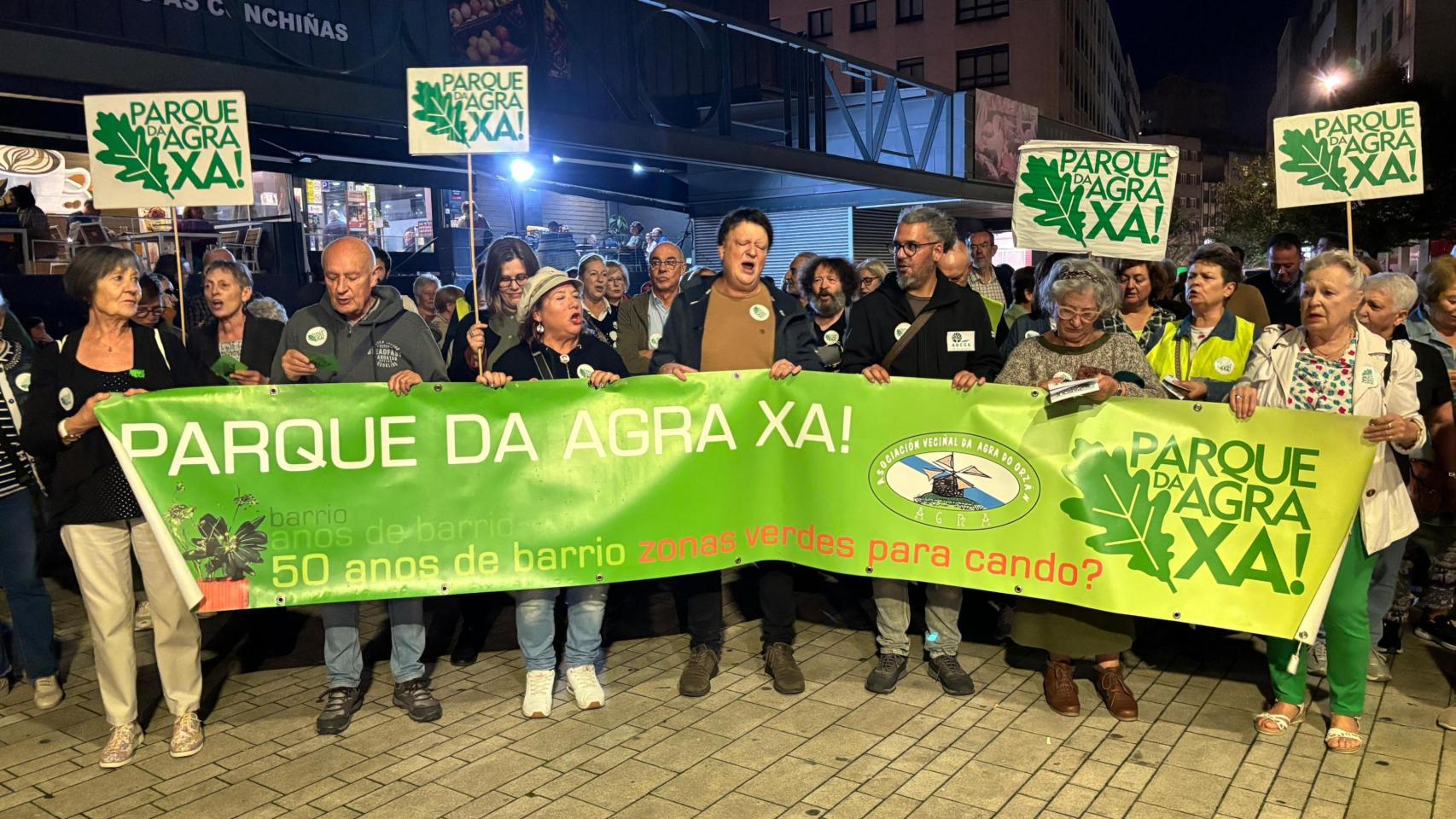 Manifestación por un parque para el Agra del Orzán.