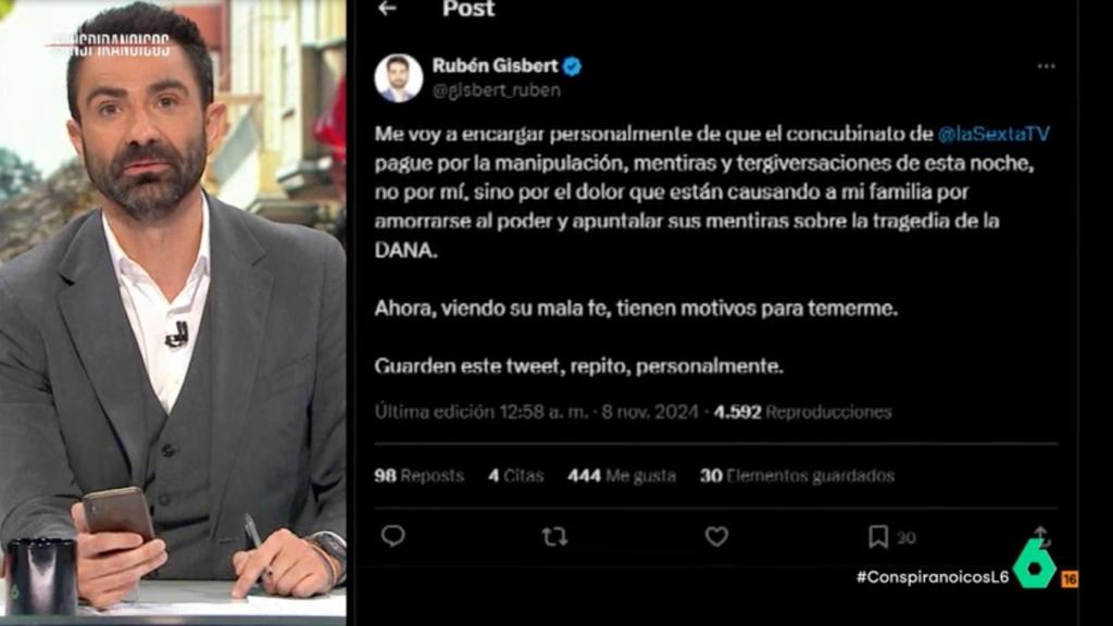 Jokin Castellón en 'Conspiranoicos'.