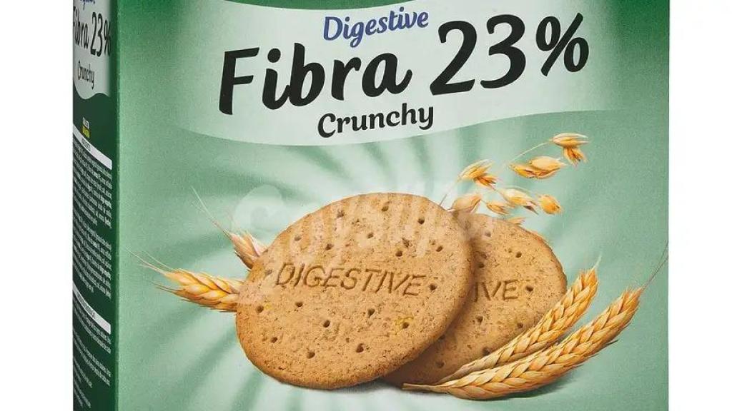 Galletas Digestive con fibra al 23%.